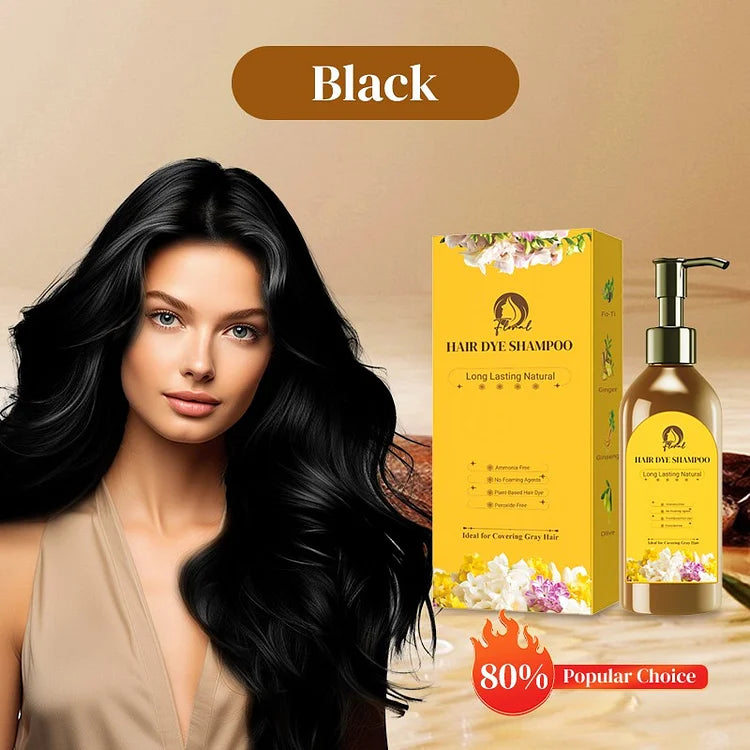 Hair Dye Natural Shampoo (Pack of 2)