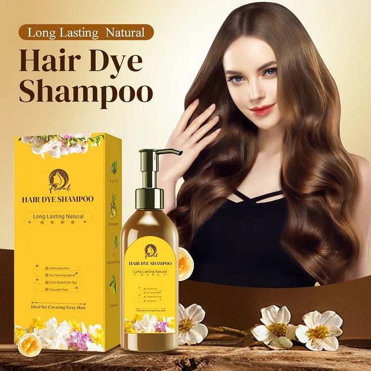 Hair Dye Natural Shampoo (Pack of 2)