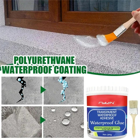 Transparent waterproof glue plus brushes