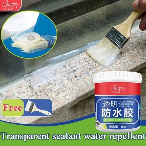 Transparent waterproof glue plus brushes