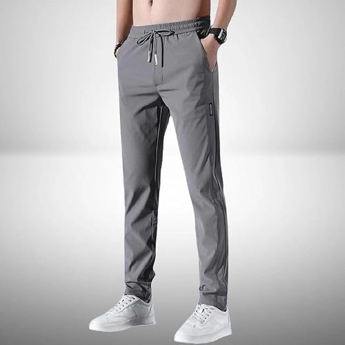 (Buy 1 Get 1 Free) Premium Men's High Stretch Skinny Lycra Pants (Black + Grey)