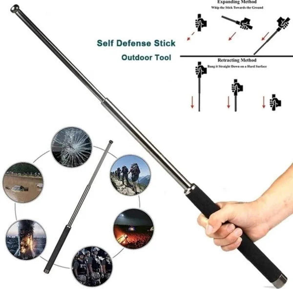 Self Defence Tactical Rod (Heavy Metal and Extendable)D