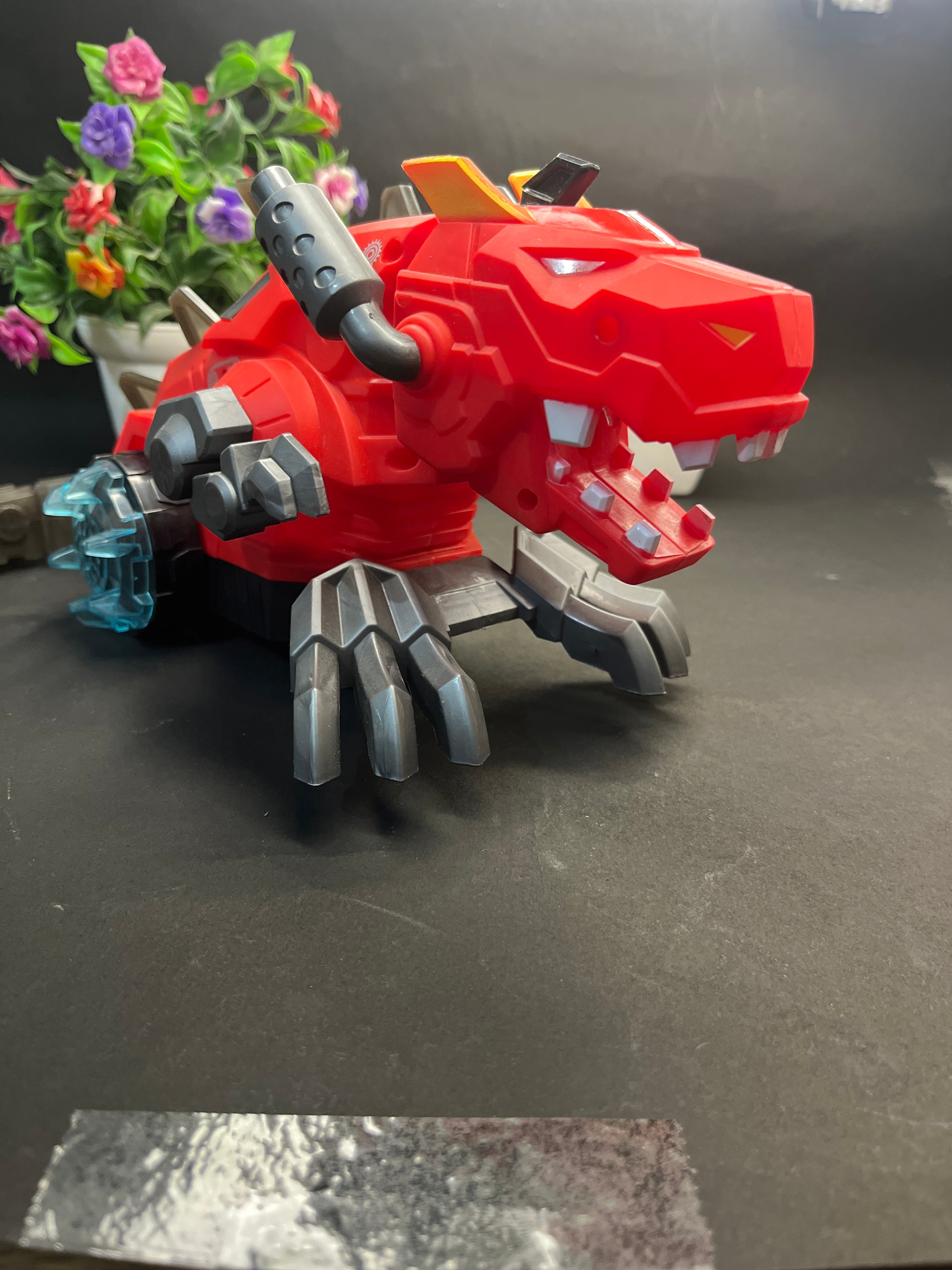 Cartoon dinosaur with voice