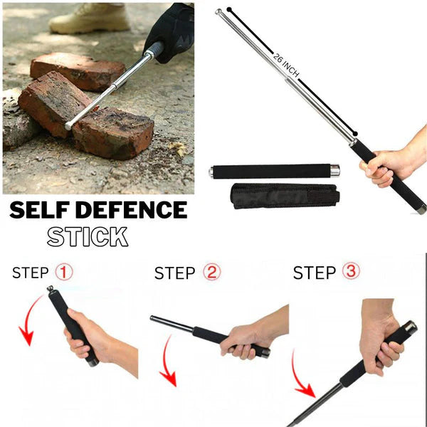 Self Defence Tactical Rod (Heavy Metal and Extendable)D