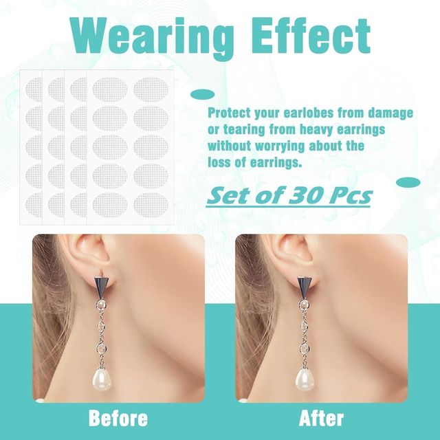 Premium Earlobe Support Patches (100 Pcs)D