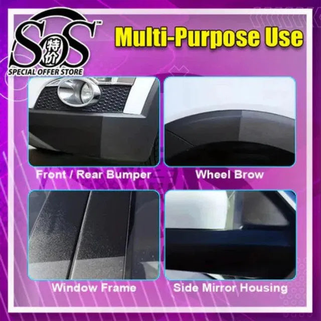 Trim & Plastic Restorer Black Paint free scrubber