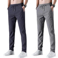 (Buy 1 Get 1 Free) Premium Men's High Stretch Skinny Lycra Pants (Black + Grey)